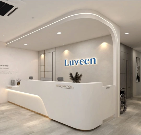 Luveen aesthetic clinic's interior design